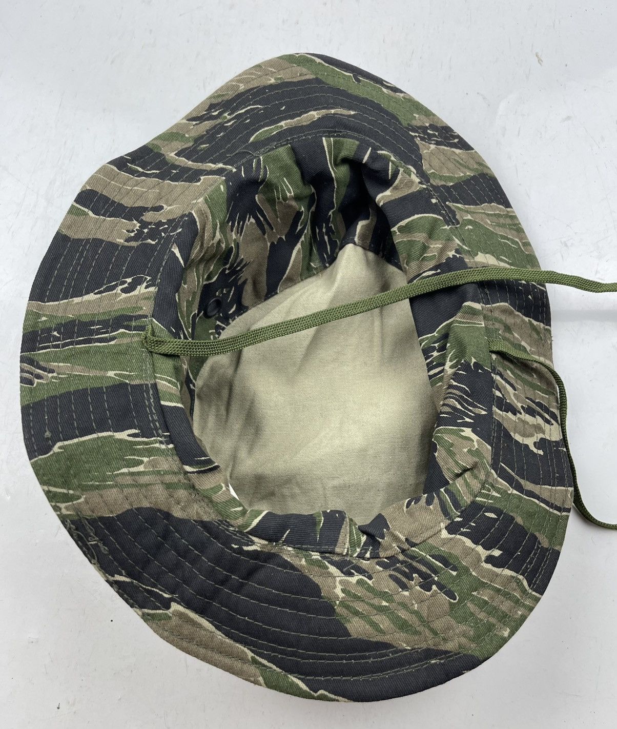 Japanese Brand vintage tiger stripe army bucket hat tc46 Size ONE SIZE - 3 Thumbnail