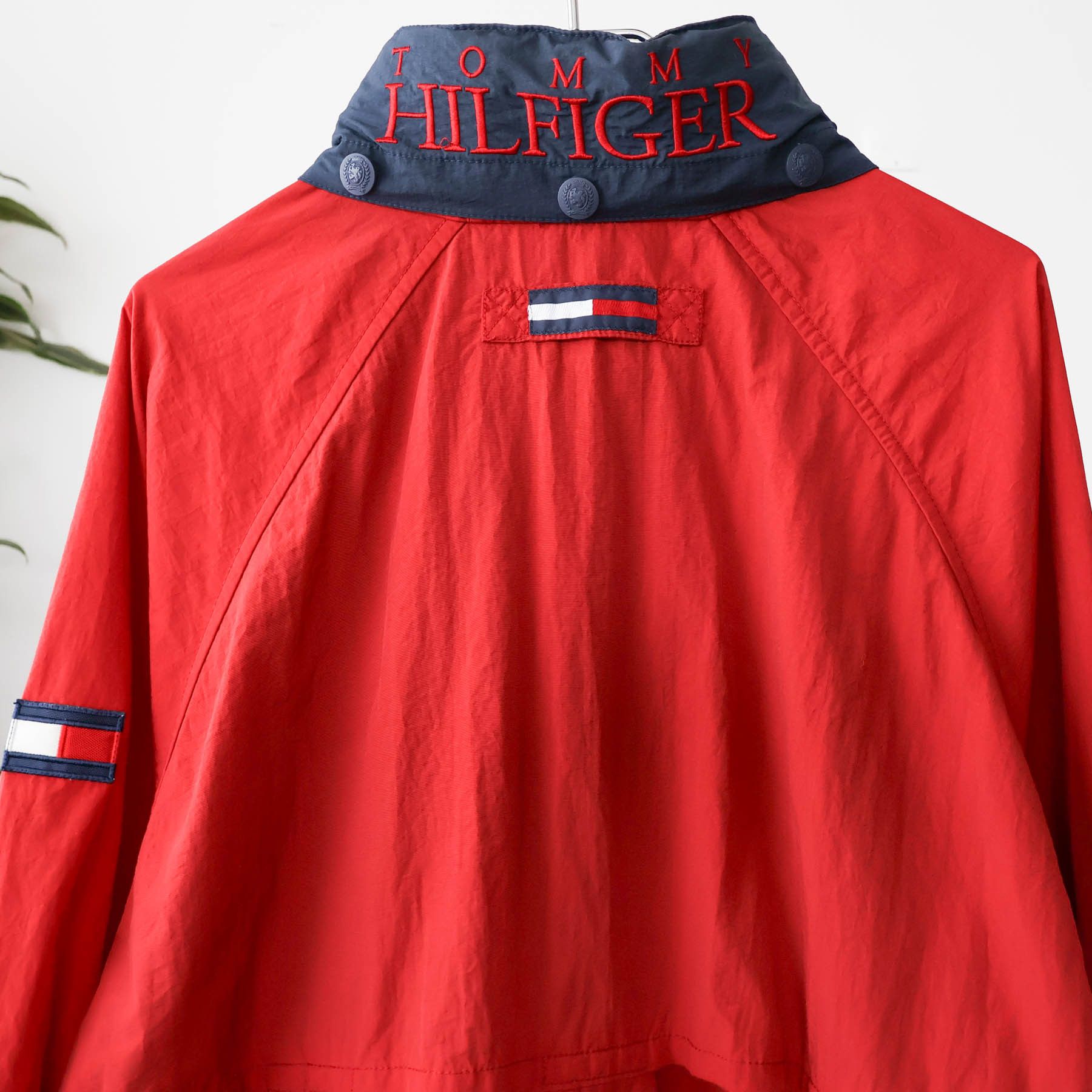 Vintage VTG 90's Tommy Hilfiger Spellout Flag Logo Sailing Jacket Size US L / EU 52-54 / 3 - 3 Thumbnail