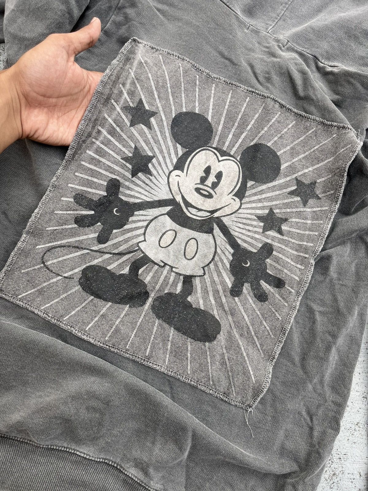 If Six Was Nine × Japanese Brand × Le Grande Bleu (L.G.B.) JAPANESE MICKY MOUSE FADED PUNK FUR HOODIE LGB Y2K Size US S / EU 44-46 / 1 - 6 Thumbnail