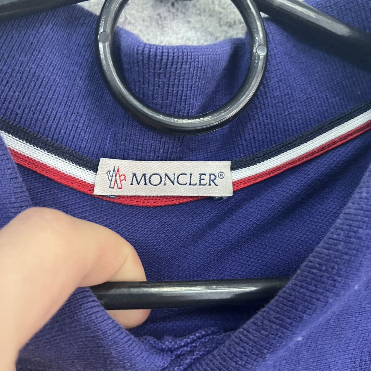 Moncler Moncler Polo T-Shirt Size L Size US L / EU 52-54 / 3 - 4 Thumbnail