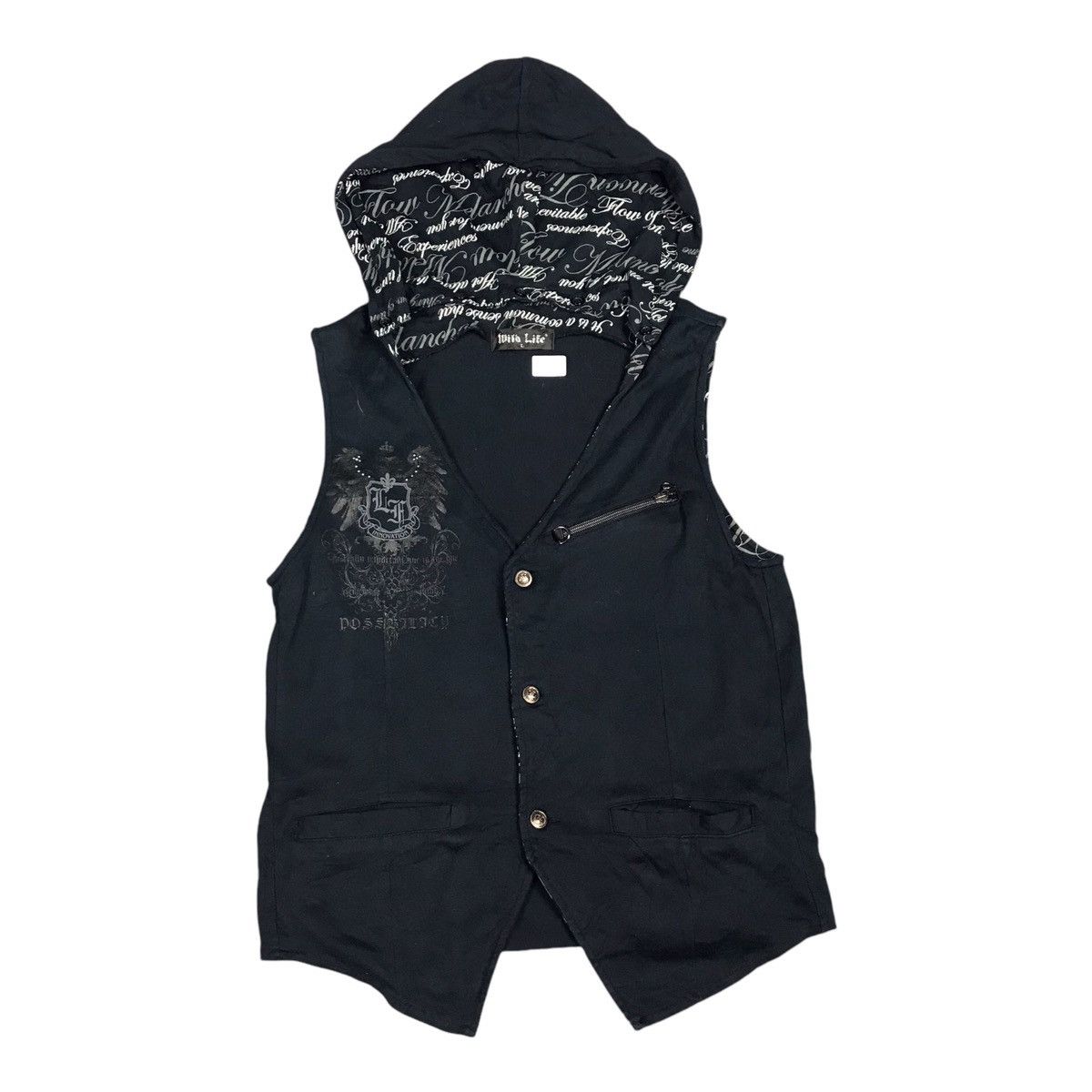 Japanese Brand × Vintage MILD LIFE VEST HOODIES PUNK STYLE Size US S / EU 44-46 / 1 - 1 Thumbnail