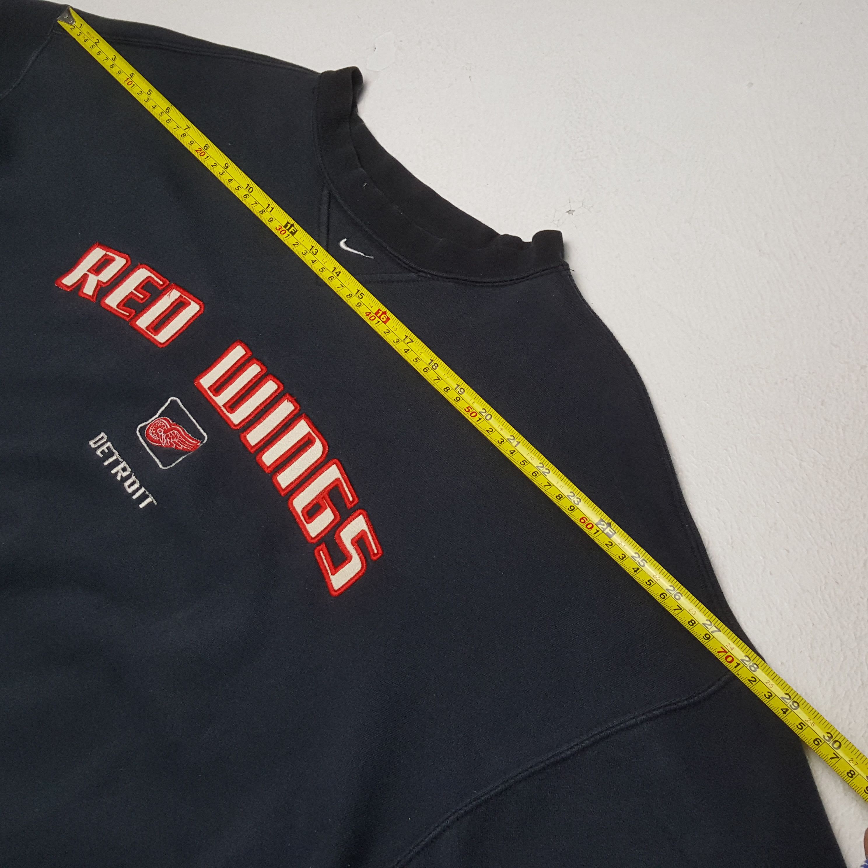 NHL × Nike × Vintage NIKE DETROIT RED WINGS Hockey Ice Team Sweatshirt Size US XXL / EU 58 / 5 - 4 Thumbnail