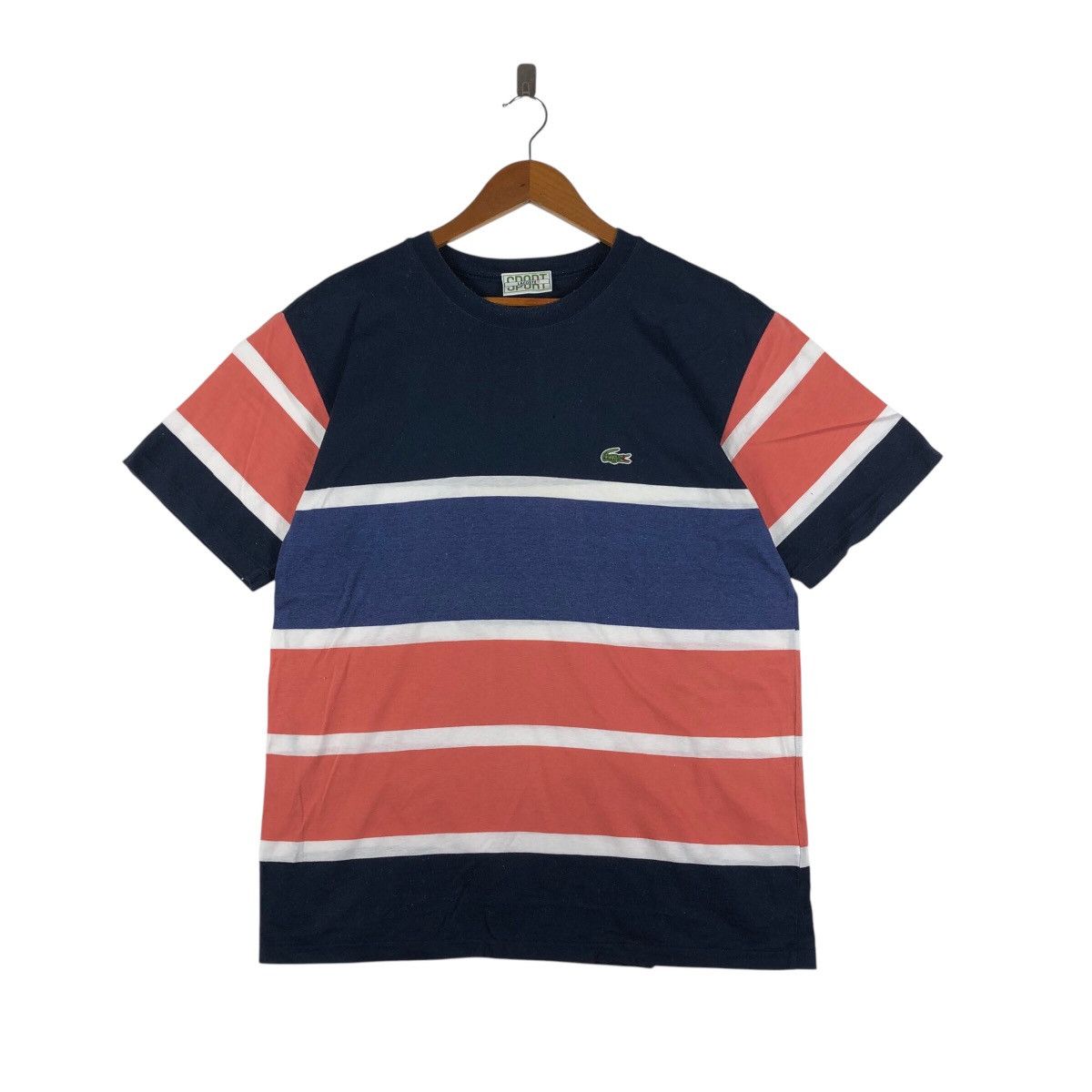 Lacoste LACOSTE Multicolor Stripe T-Shirt Size US M / EU 48-50 / 2 - 1 Thumbnail
