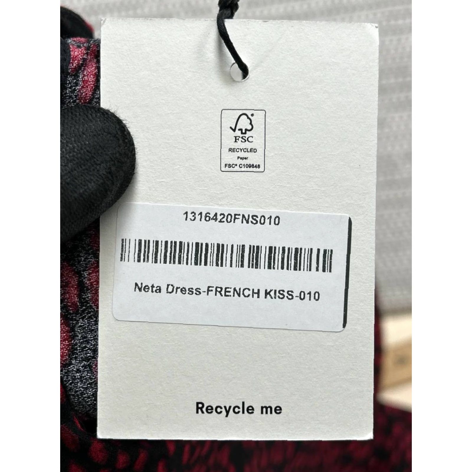 Reformation Reformation Neta Shift Dress Womens 10 Red Stretch French Kiss Allover Print New Size 32" / US 10 / IT 46 - 5 Thumbnail