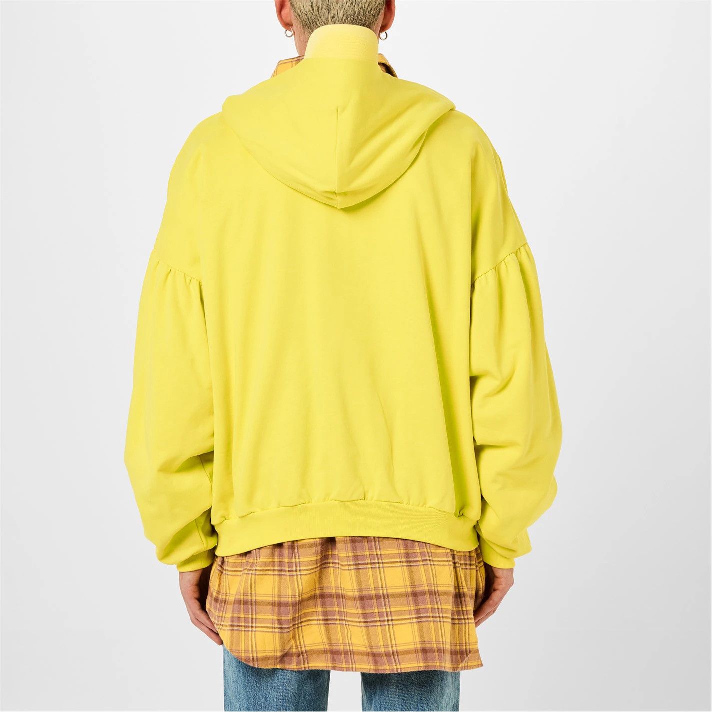Balenciaga o1g2r1mq0226 Unity Sports Icon Oversized Hoodie In Yellow Size US XL / EU 56 / 4 - 4 Thumbnail