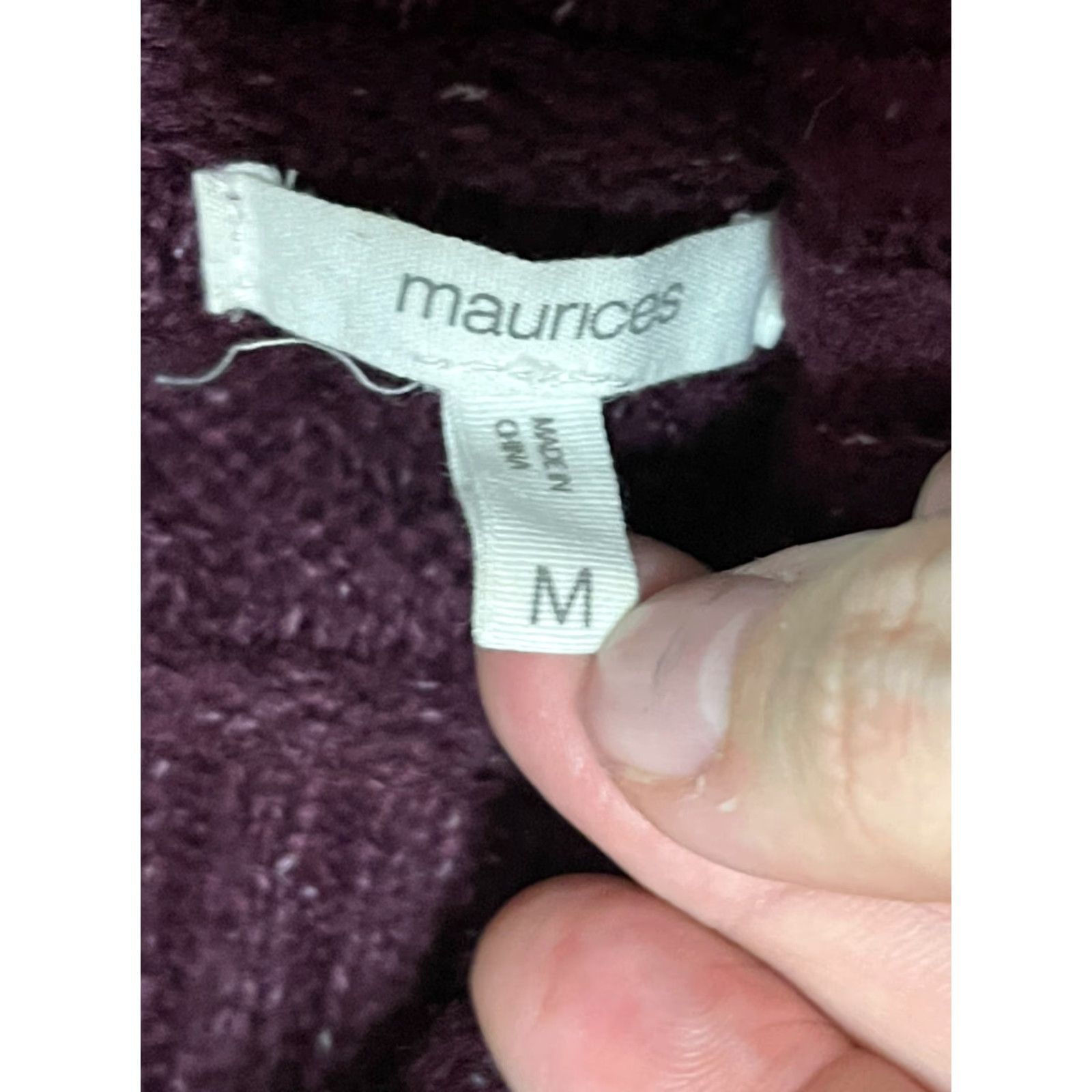 Vintage Maurices Sweater Women's Size Medium Purple Long Sleeve Turtleneck Pullover Knit Casual Fall Spring Summer Womens Regular Size M / US 6-8 / IT 42-44 - 5 Thumbnail