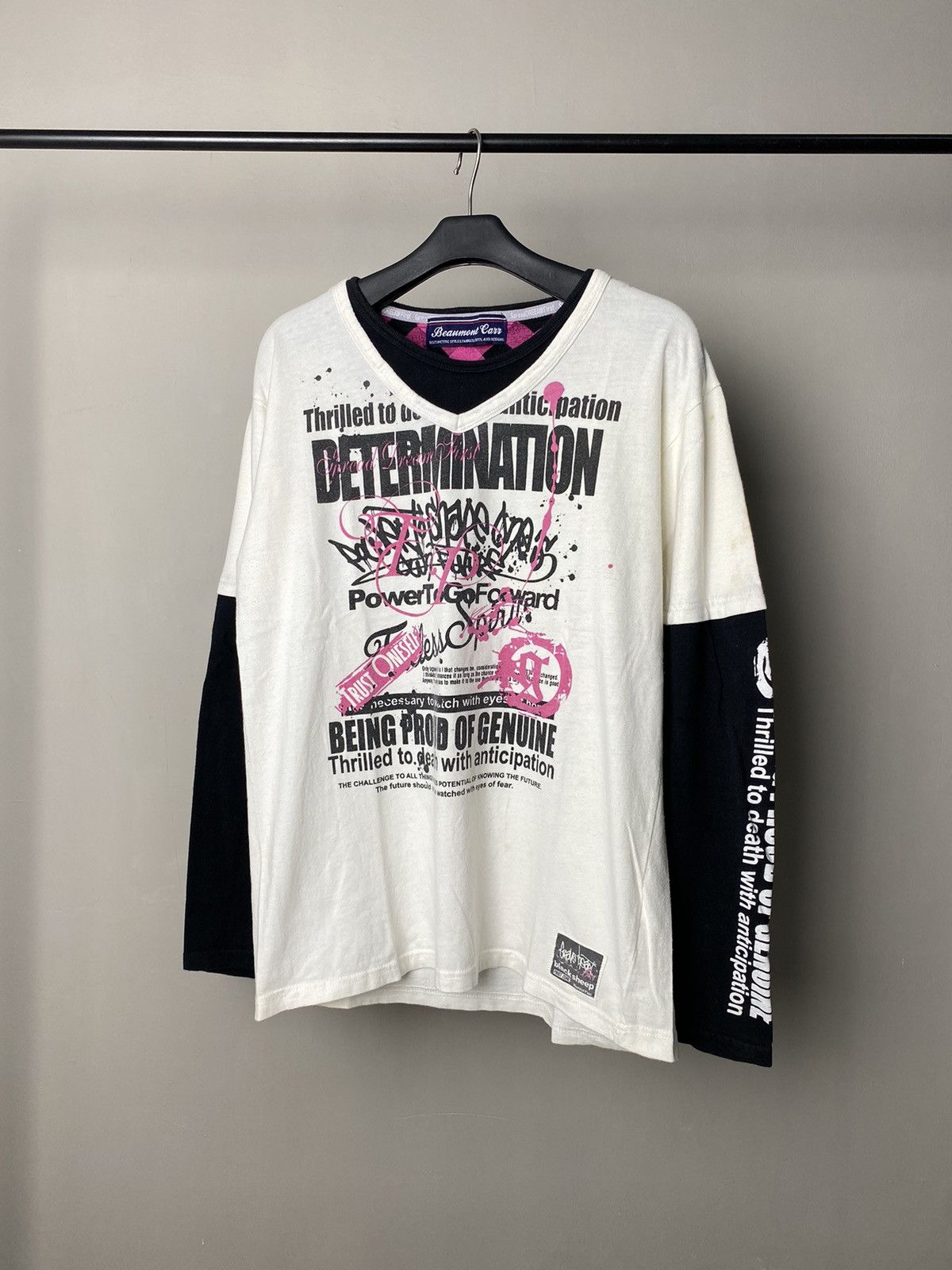 Beauty Beast × Hysteric Glamour × If Six Was Nine Beaumont Carr Poem Double Layer Longsleeve Size US M / EU 48-50 / 2 - 1 Thumbnail