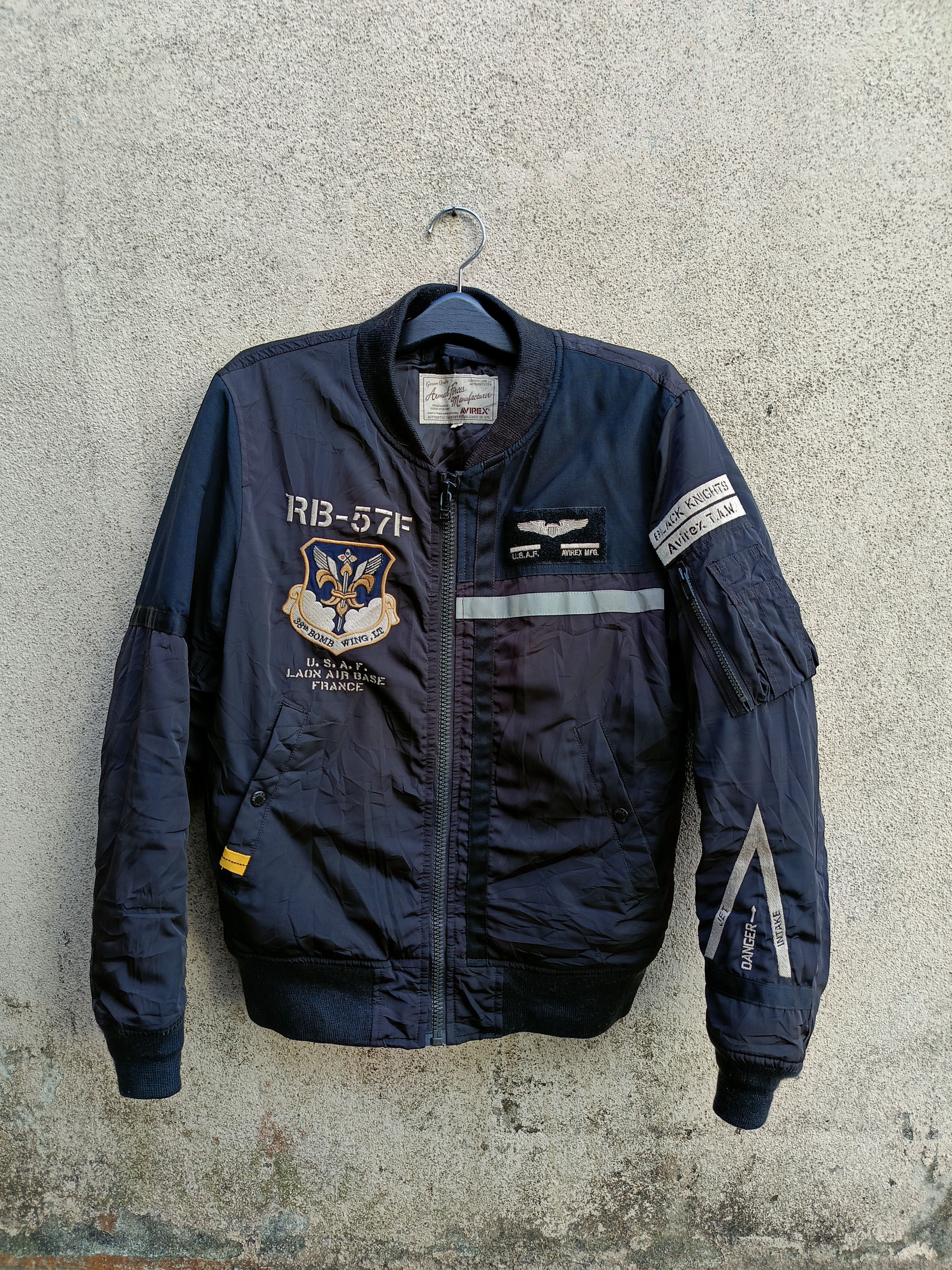 Avirex AVIREX BLACK KNIGHTS MA-1 BOMBER FLIGHT JACKET Size US M / EU 48-50 / 2 - 3 Thumbnail