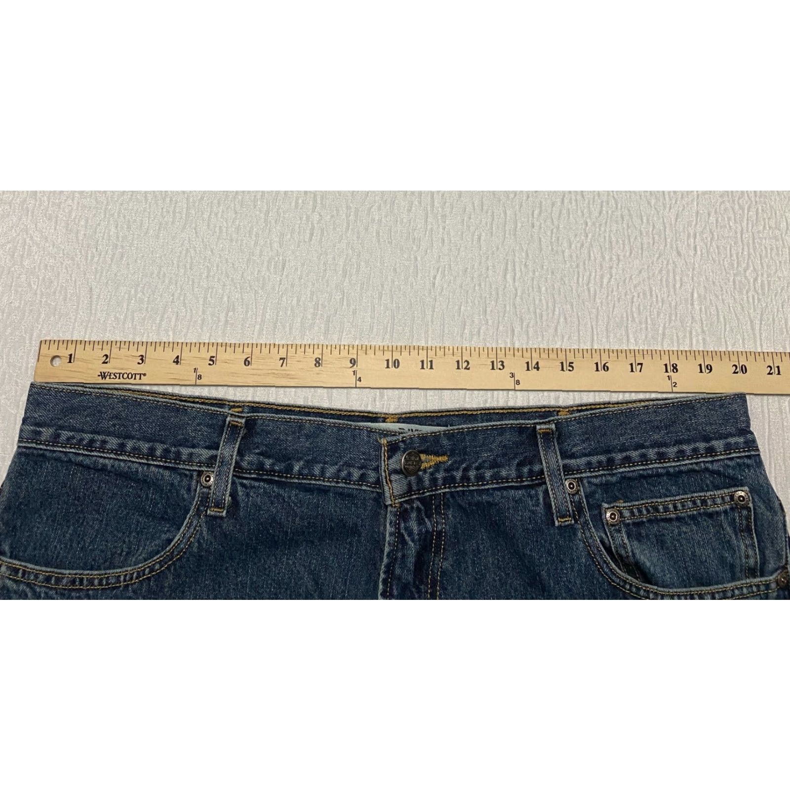 Harley Davidson Harley-Davidson Jeans Men’s 38×32 Blue Faded Straight Motorcycle Denim 5-Pocket Classic Button Zip Size US 38 / EU 54 - 7 Thumbnail