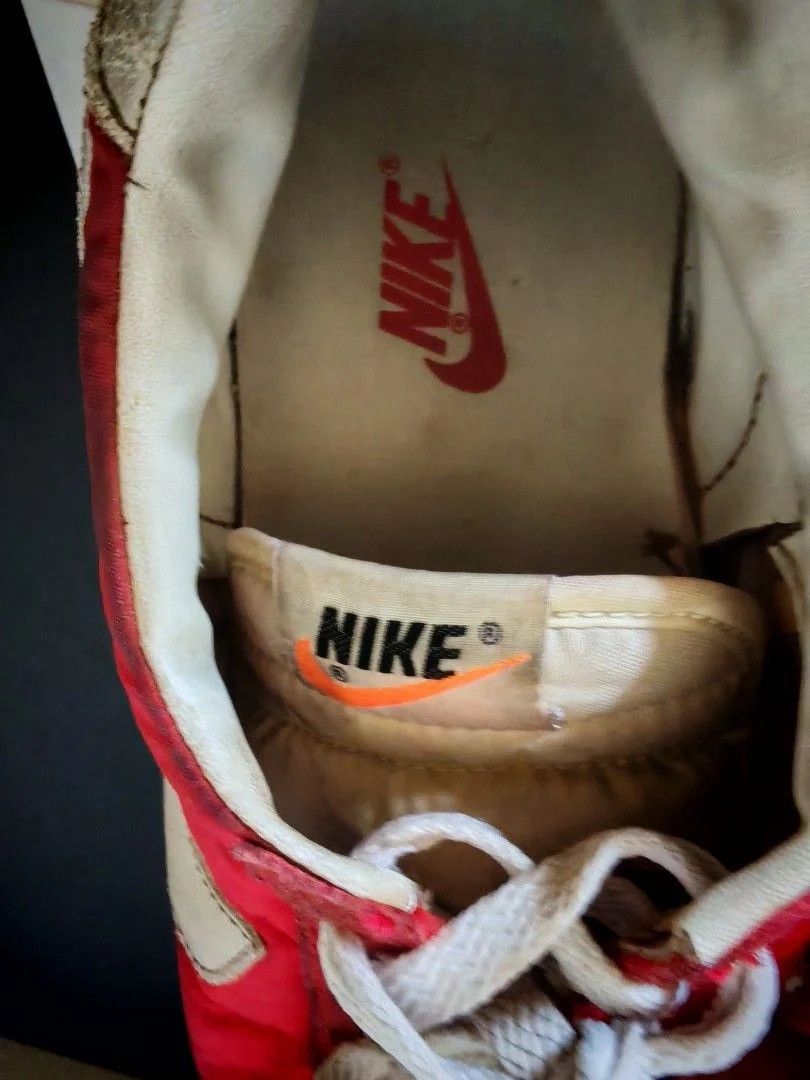 Nike Vintage 90s Nike Cortez Red White Nylon Sneakers Size US 8.5 / EU 41-42 - 8 Thumbnail