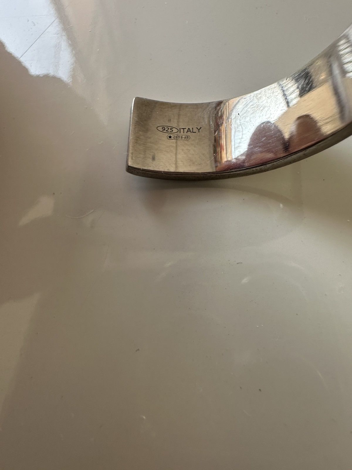 Maison Margiela Maison Margiela Unisex Number Logo Cuff Bracelet 925 Silver! Size ONE SIZE - 7 Thumbnail