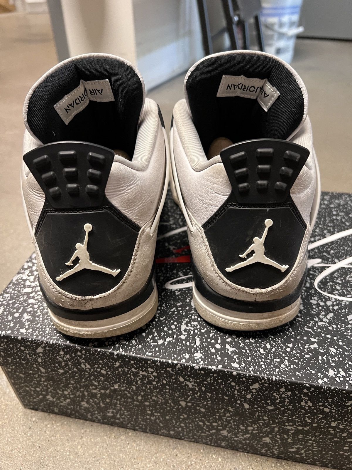 Asspizza Air Jordan 4 Military Black Size 10 Signed by Asspizza 2024 Size US 10 / EU 43 - 3 Thumbnail