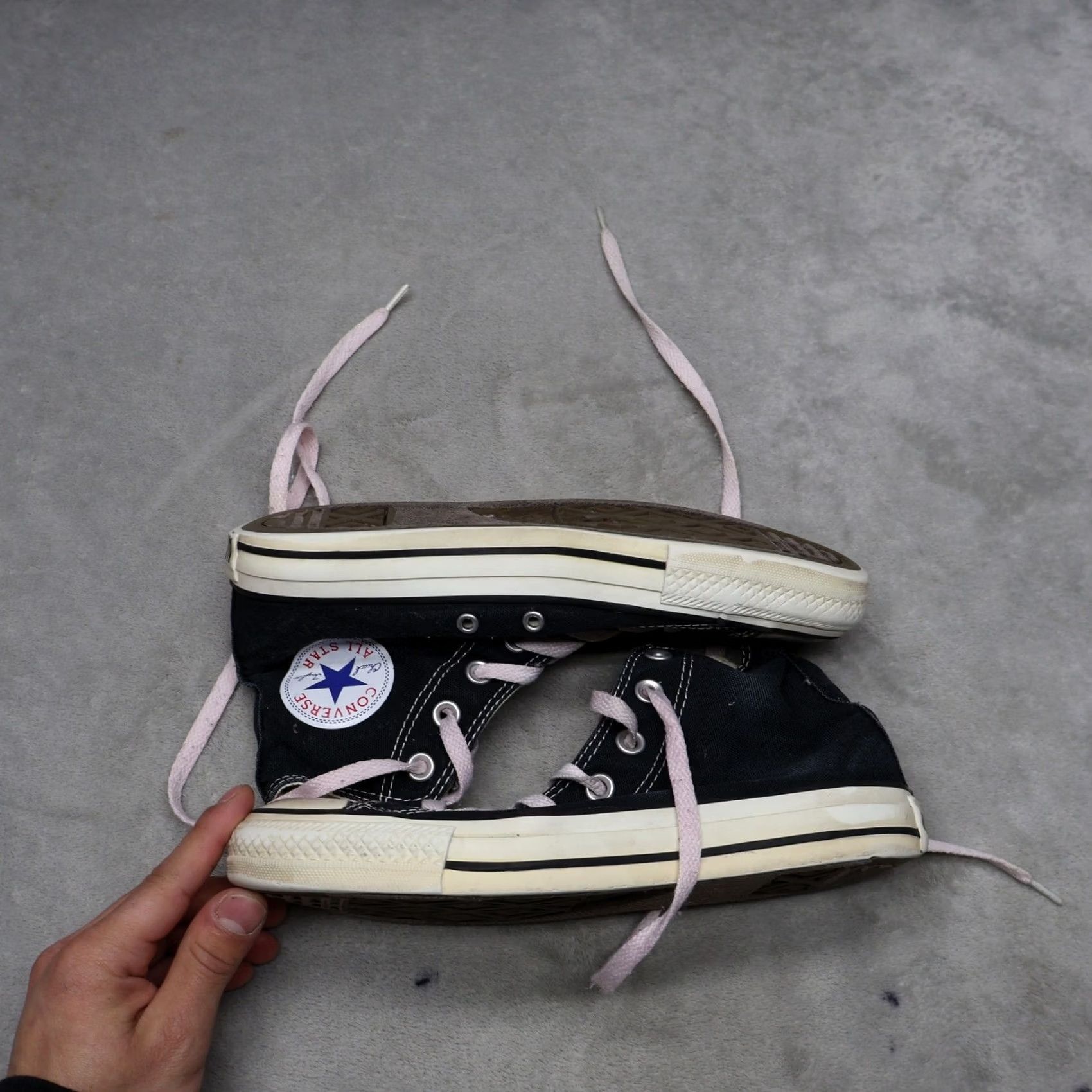Converse Converse Chuck Taylor All Star High Top Sneakers Black Women 7 Canvas Casual Streetwear Size S / US 4 / IT 40 - 4 Thumbnail