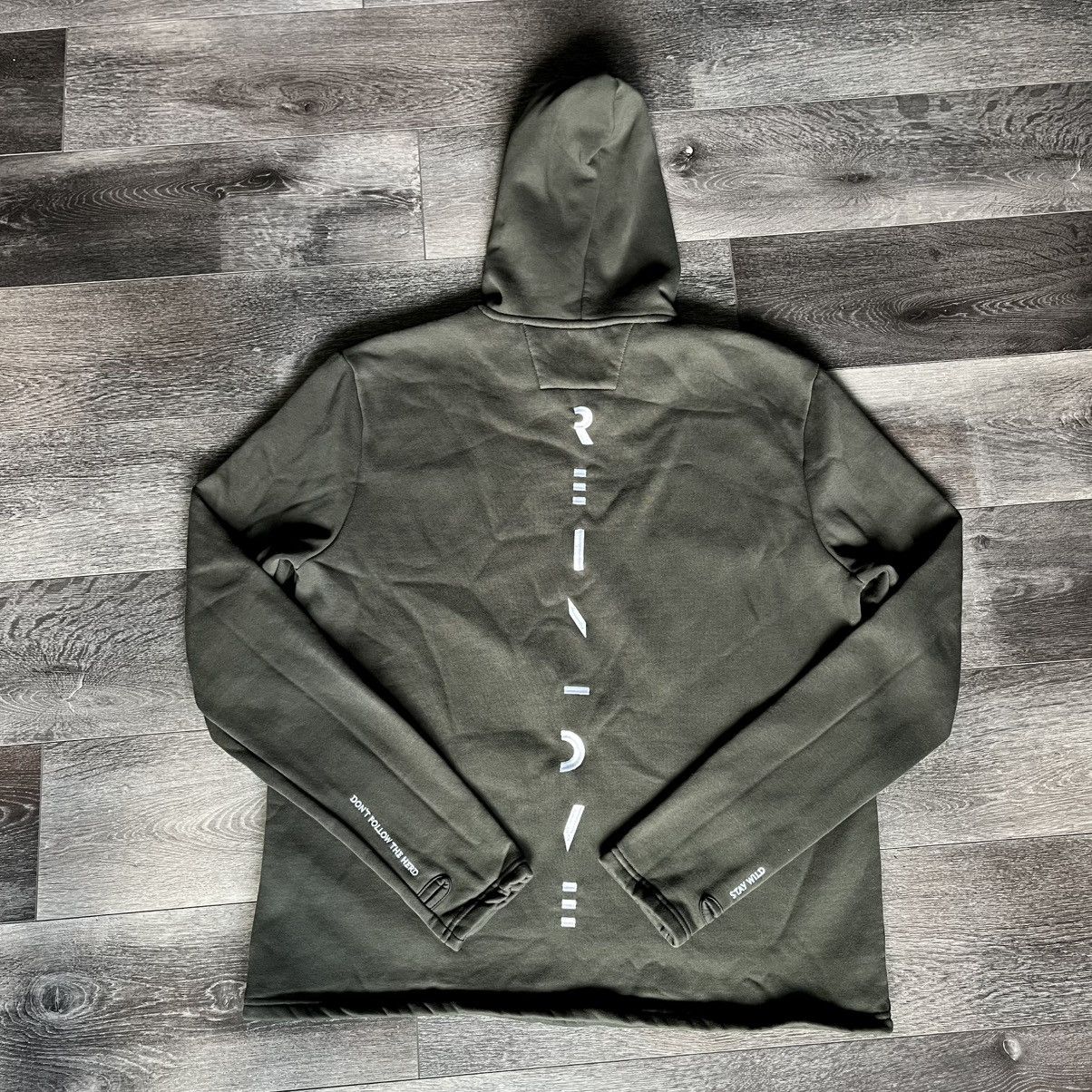 Other Rein Love Clothing Icon Embroidered Logo Hoodie Khaki White Size US XL / EU 56 / 4 - 1 Thumbnail