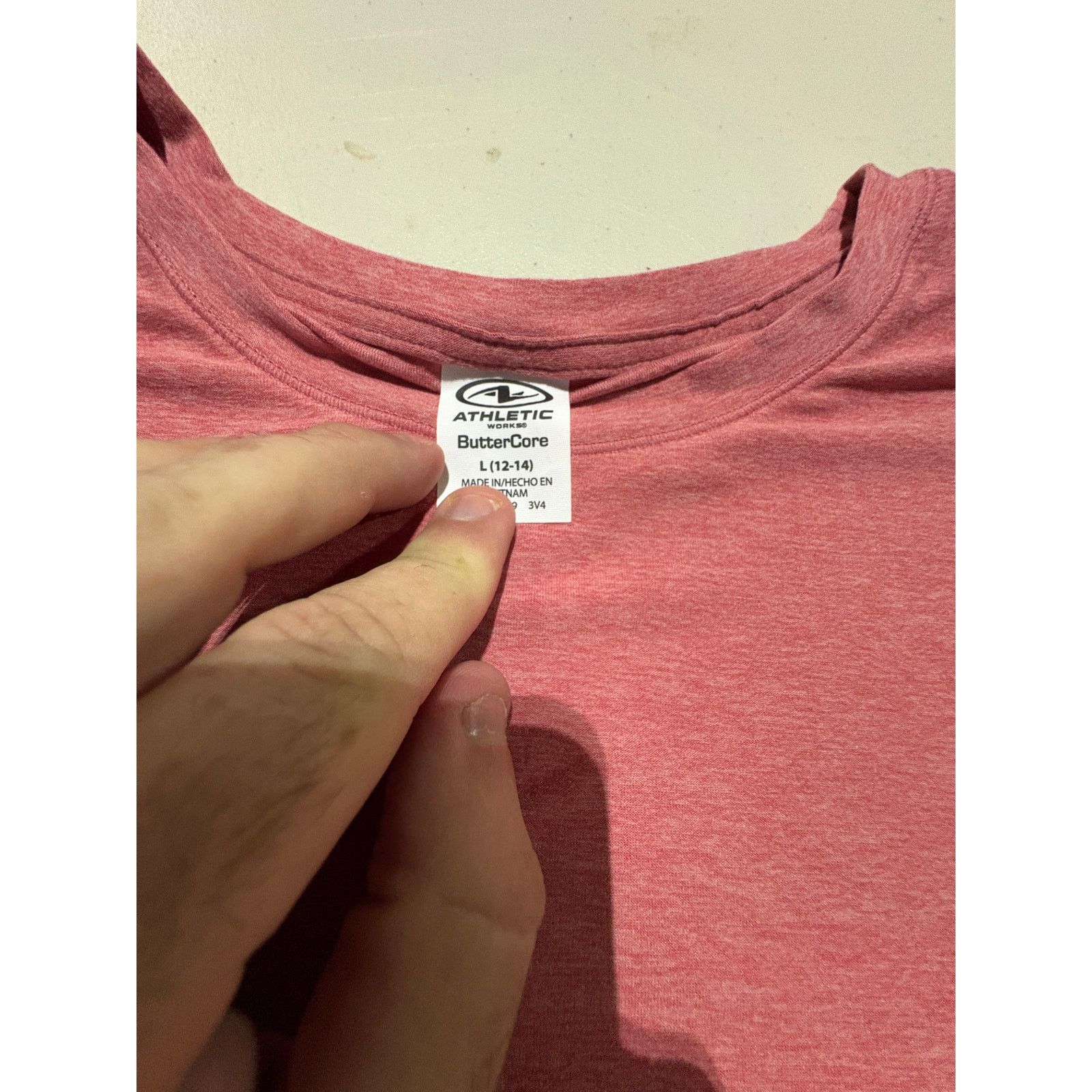 Athletic Works Athletic Works Women’s Pink Short Sleeve Tee Size L 12-14 Size L / US 10 / IT 46 - 3 Thumbnail
