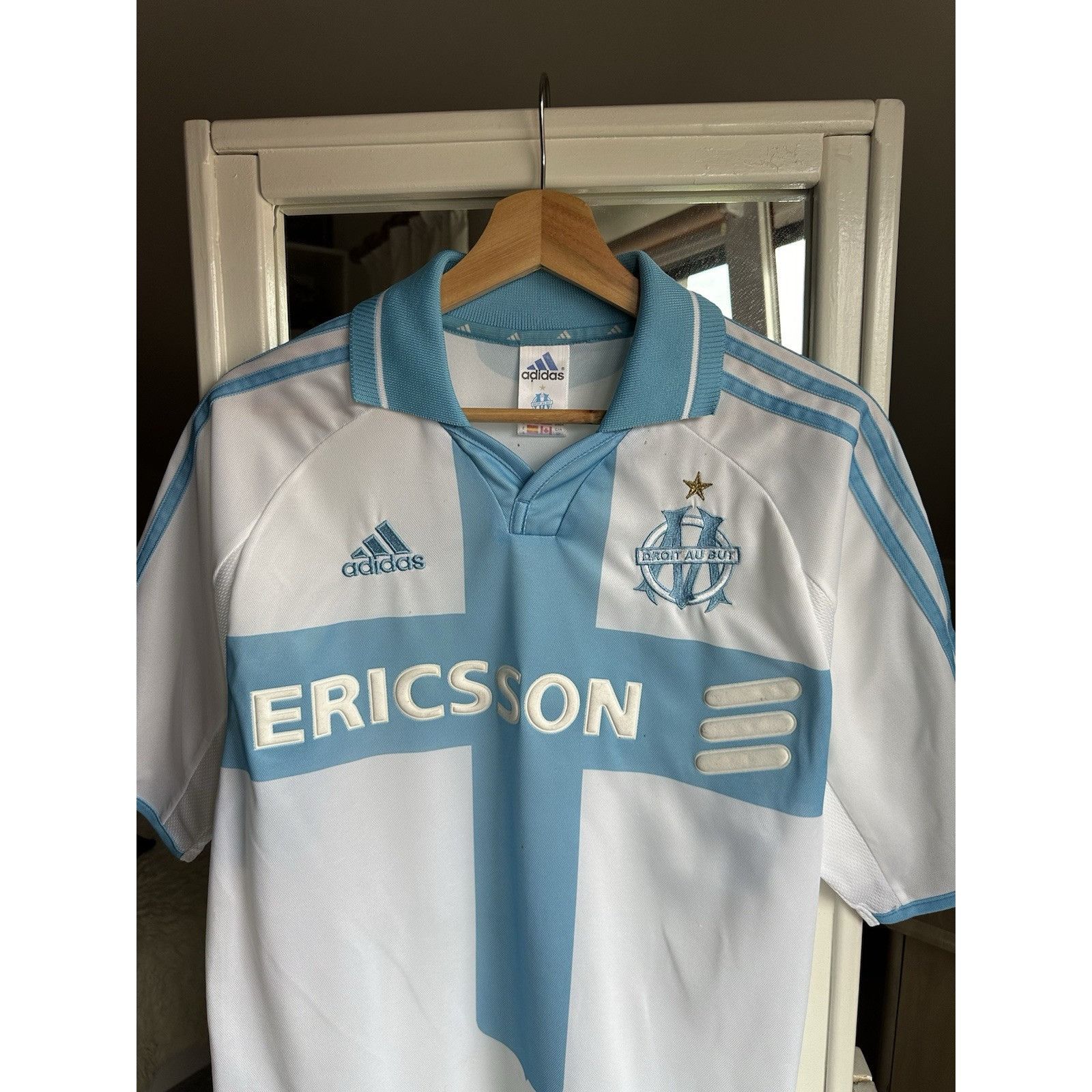 Adidas Football shirt soccer FC Olympique Marseille Home 2000/2001 Size US S / EU 44-46 / 1 - 4 Thumbnail