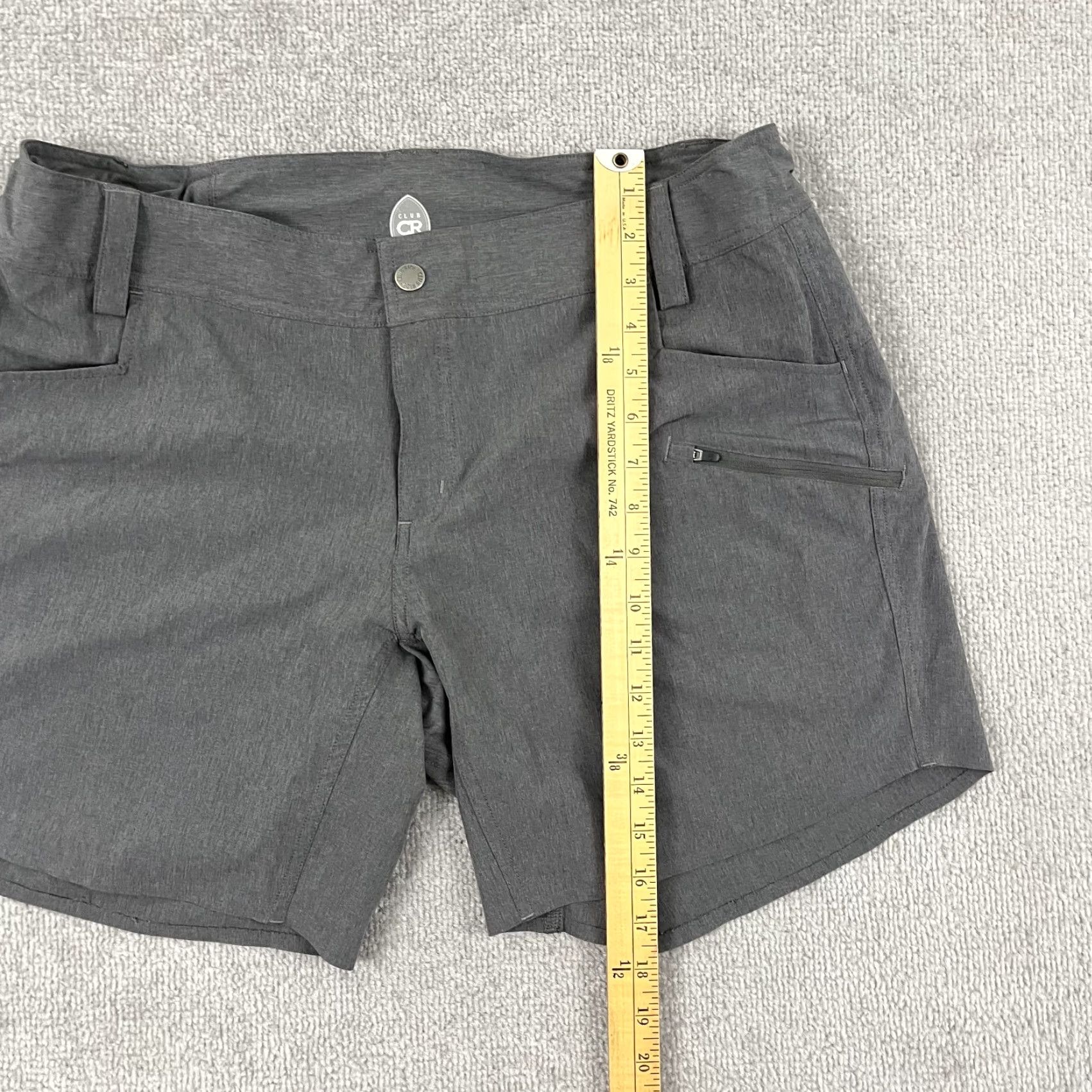 Vintage Club Ride Shorts Adult Mens XL 7" Gray Adjustable Mountain Biking Athletic Gym & Training Cycling Breathable Pockets Stretch Regular Baggy Mens Size US 36 / EU 52 - 5 Thumbnail