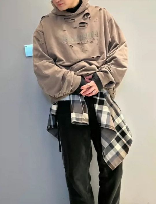 Balenciaga Balenciaga Brown Sabotage Hoodie Hoodie Size US M / EU 48-50 / 2 - 7 Thumbnail