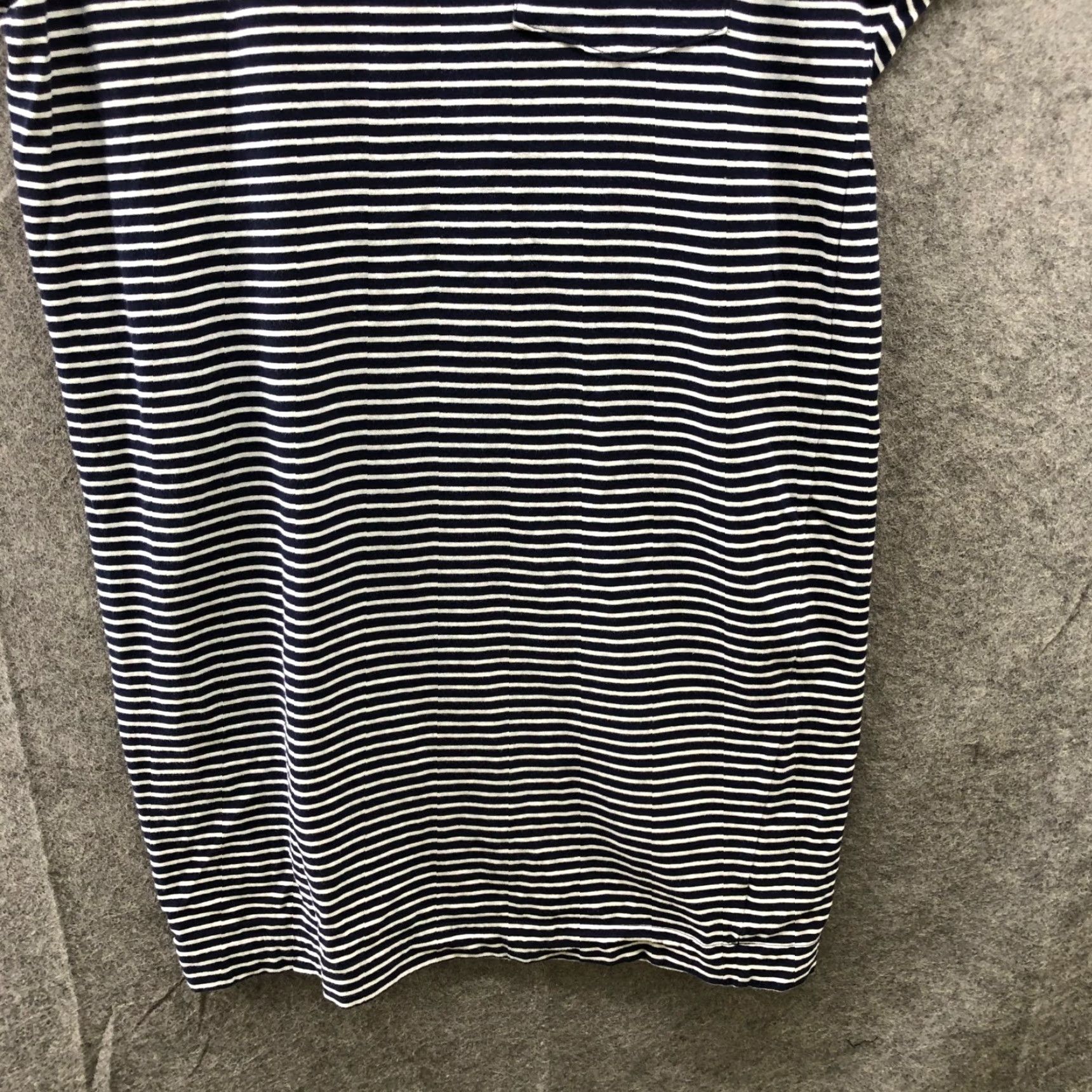 Gap Gap T Shirt Dress Womens S Short Sleeve Crewneck Navy Blue White Stripe Pocket Dress Size S / US 4 / IT 40 - 4 Thumbnail