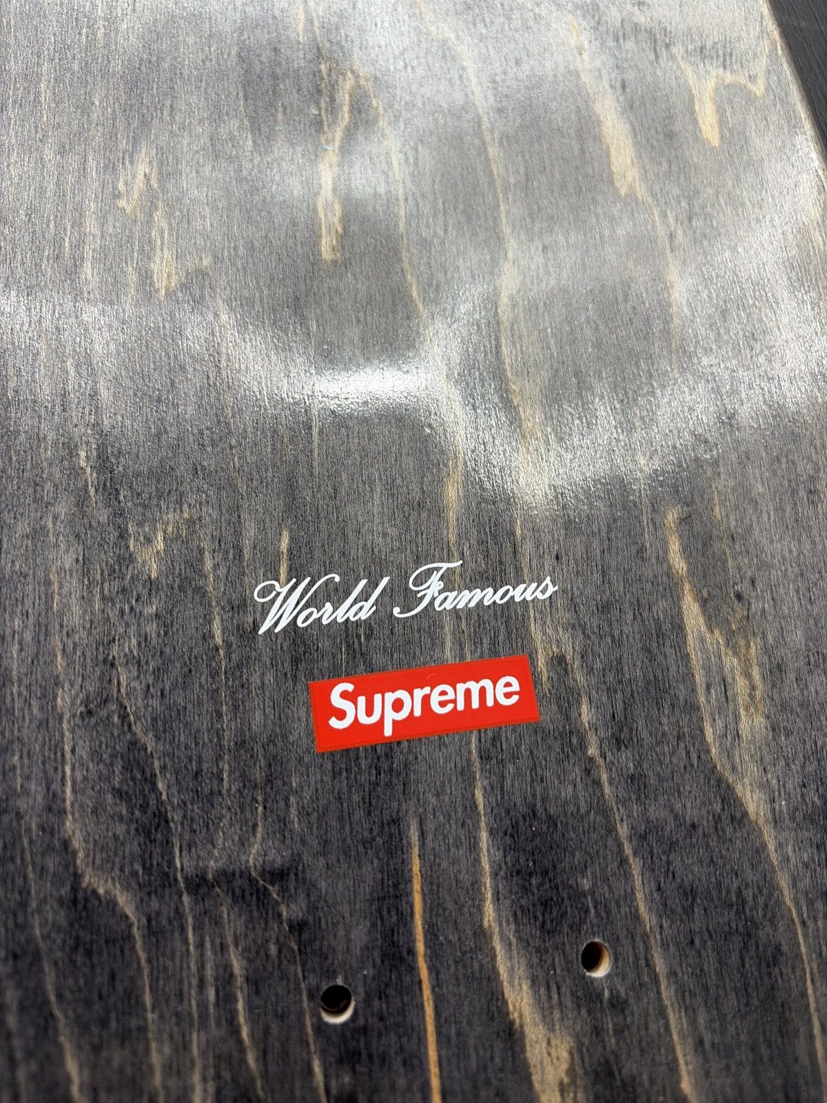 Supreme Supreme Fat Tip Skateboard Deck Black Blue Size ONE SIZE - 6 Thumbnail