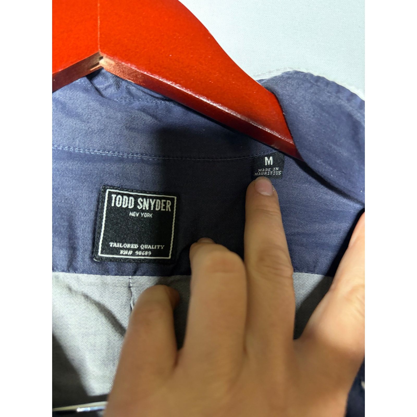 Todd Snyder Todd Snyder Blue Japanese tipped lined button down shirt M Size US M / EU 48-50 / 2 - 2 Thumbnail