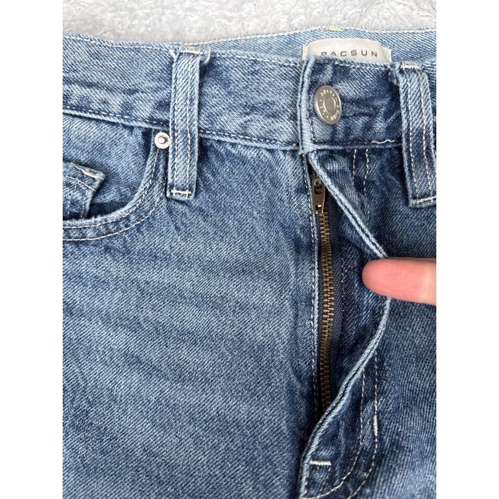 Pacsun Pacsun Jeans Womens 26 Blue Denim Baggy Wide Leg 100% Cotton 26x30 Vintage No Jeans Baggy Wide-Leg 90s Womens Size 26" / US 2 / IT 38 - 5 Thumbnail