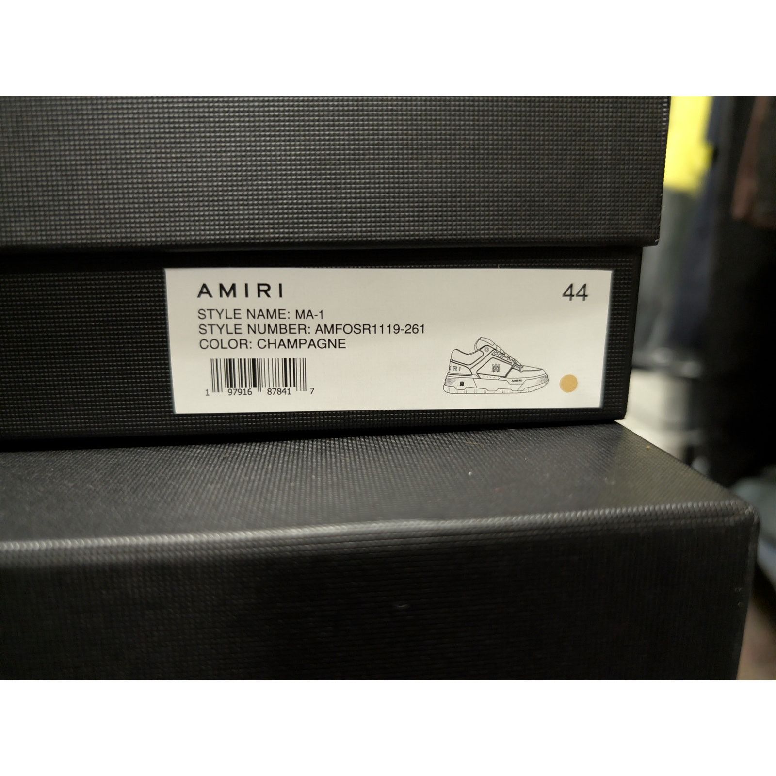 Amiri o1rshd1 Q:2 / MA-1 Low-Top Sneakers in Champagne Size US 11 / EU 44 - 24 Thumbnail