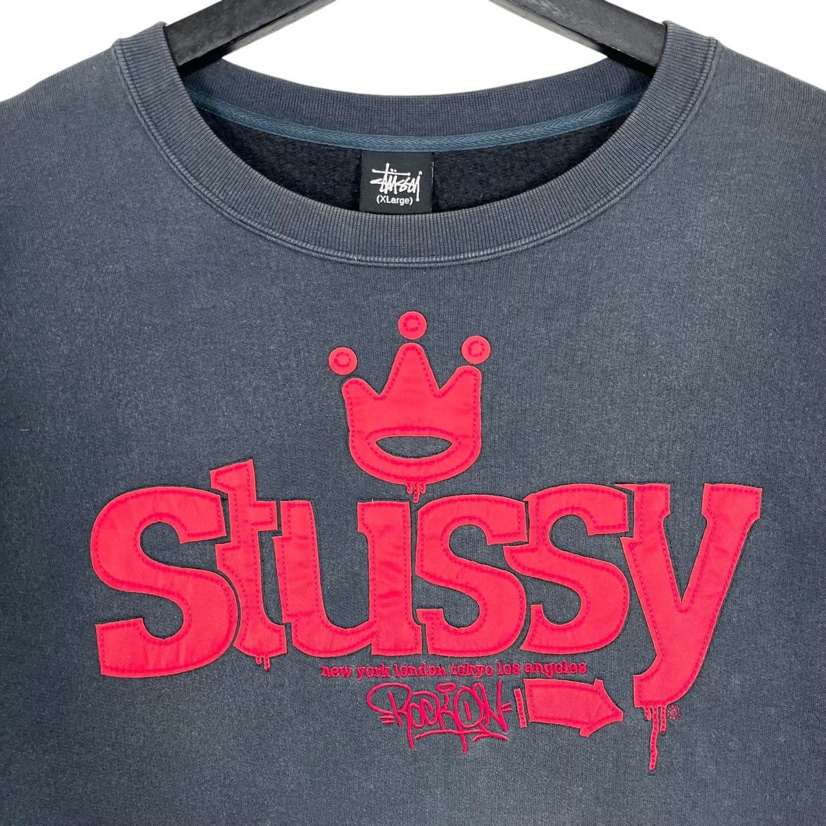 Stussy × Vintage Stussy Sweatshirt Size US XL / EU 56 / 4 - 2 Thumbnail