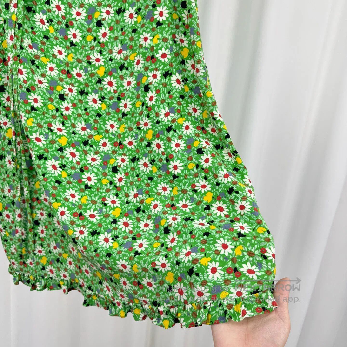 Miu Miu Miu Miu Floral Daisy Tie-Up Skirt| Size XS / US 0-2 / IT 36-38 - 3 Thumbnail