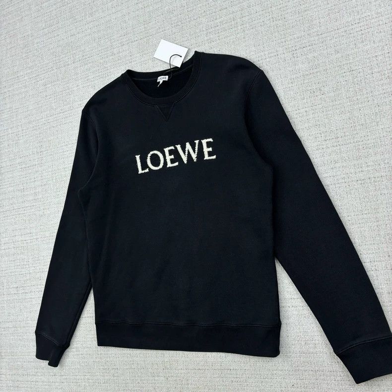 Loewe Loewe Letter embroidered round neck pullover long sleeve s Size L / US 10 / IT 46 - 1 Thumbnail