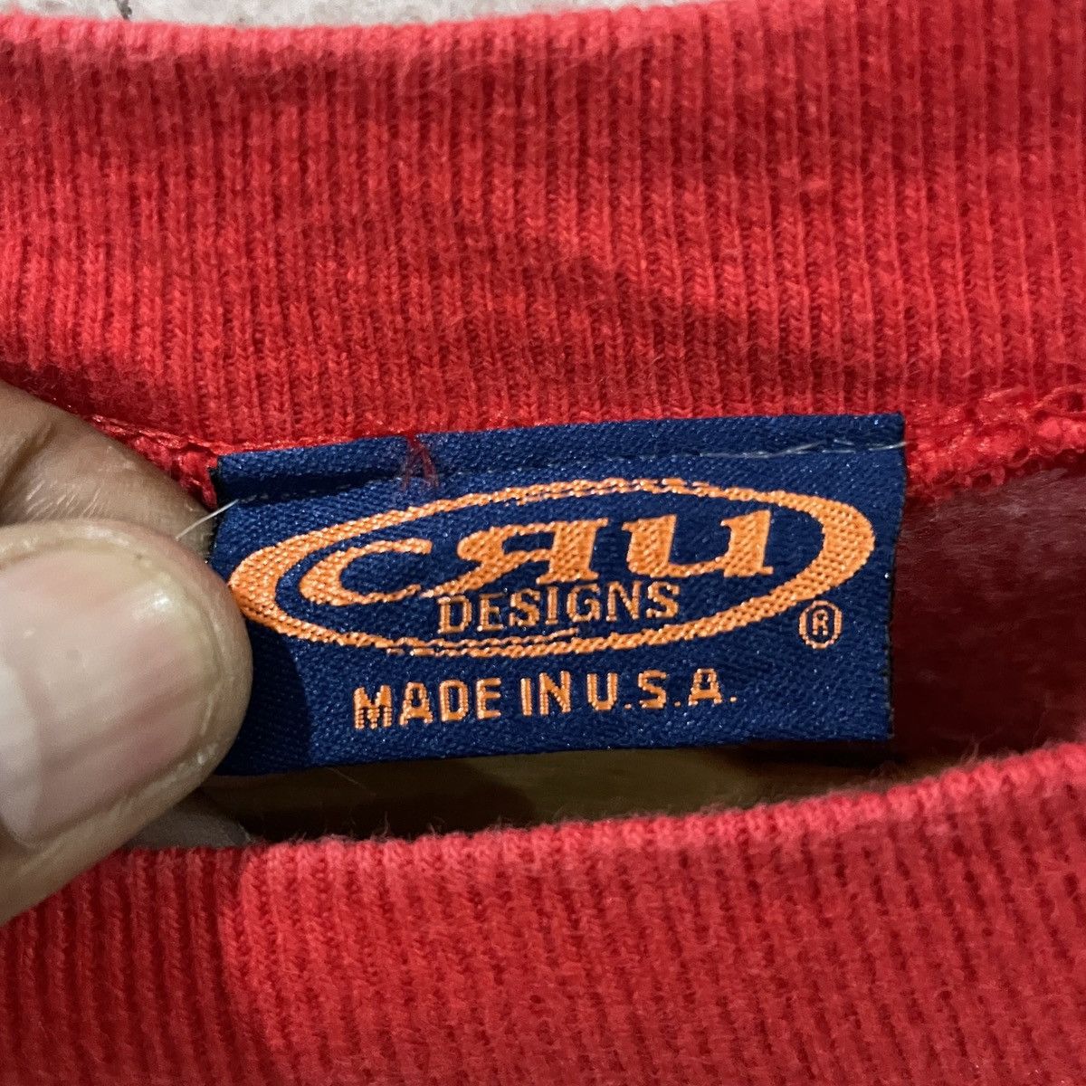 Vintage Vintage 90s Cru Design Beach Surfing Pullover Seeatshirt Size US M / EU 48-50 / 2 - 6 Thumbnail