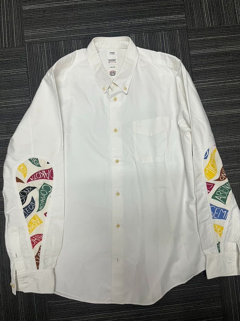 トップス visvim USM ALBACORE SHIRT L/S COLLAGE USM Albacore L/S Shirt - Collage Ivory – Feature