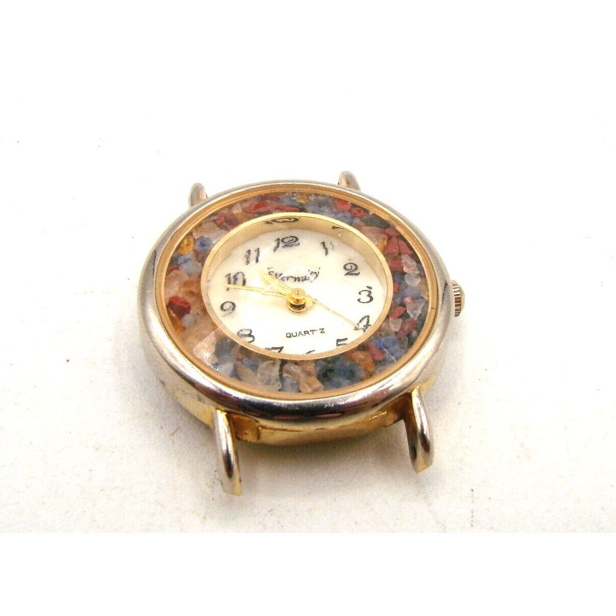 Vintage Eternity Ladies Watch Face Quartz Kaleidoscope Border Gold T