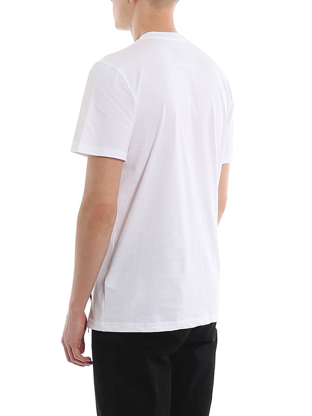 Moschino o1y0225 Logo T-Shirt in White/Black Size US S / EU 44-46 / 1 - 4 Thumbnail