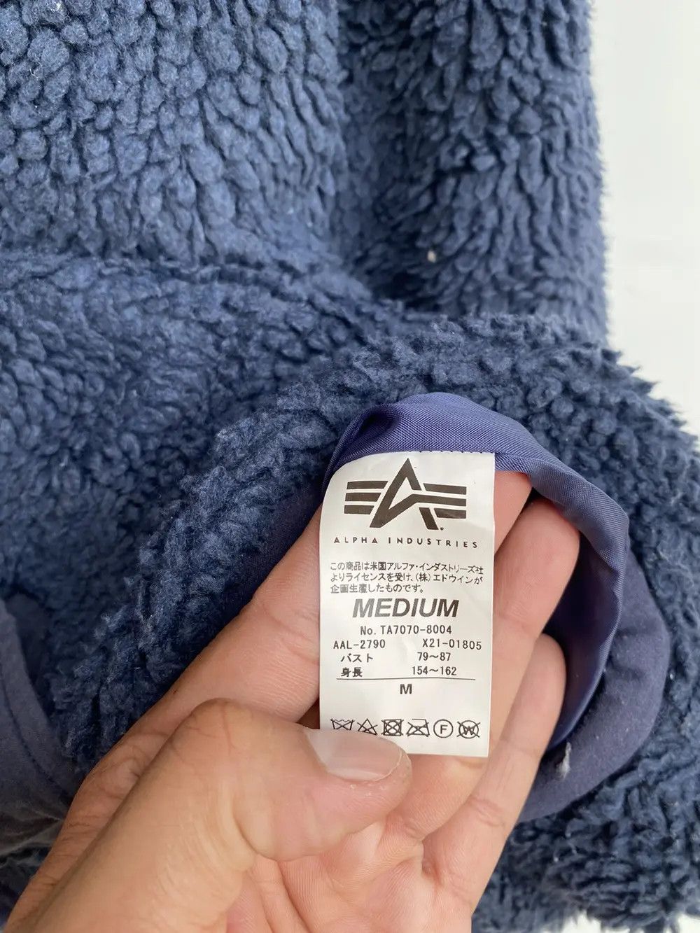 Alpha Industries × Vintage Vtg Alpha Industries Sherpa Jacket Size US M / EU 48-50 / 2 - 8 Thumbnail