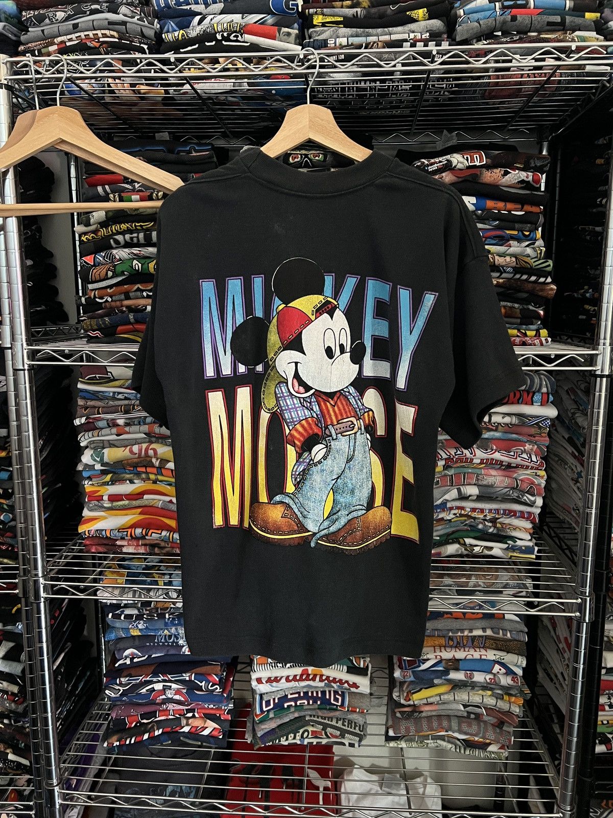Disney 90s Mickey Mouse Hip Hop Tee Bootleg Size US L / EU 52-54 / 3 - 1 Thumbnail