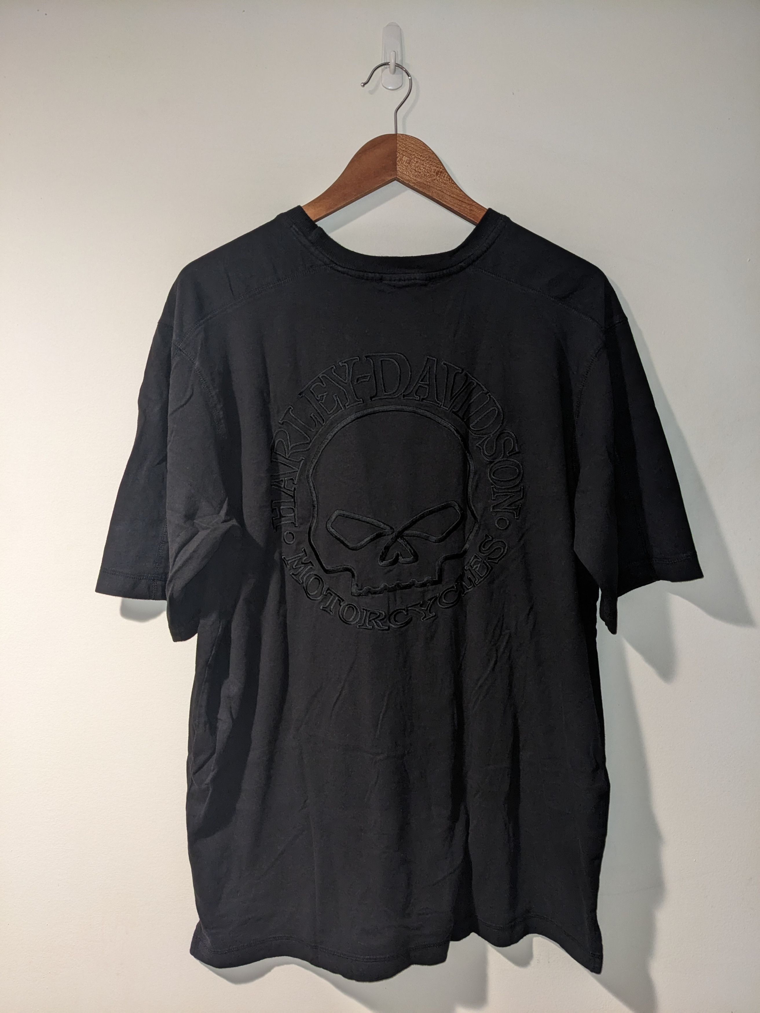 Harley Davidson × Vintage Vintage Y2K Harley Davidson Motorcycle Skull Large T-Shirt Size US L / EU 52-54 / 3 - 1 Thumbnail