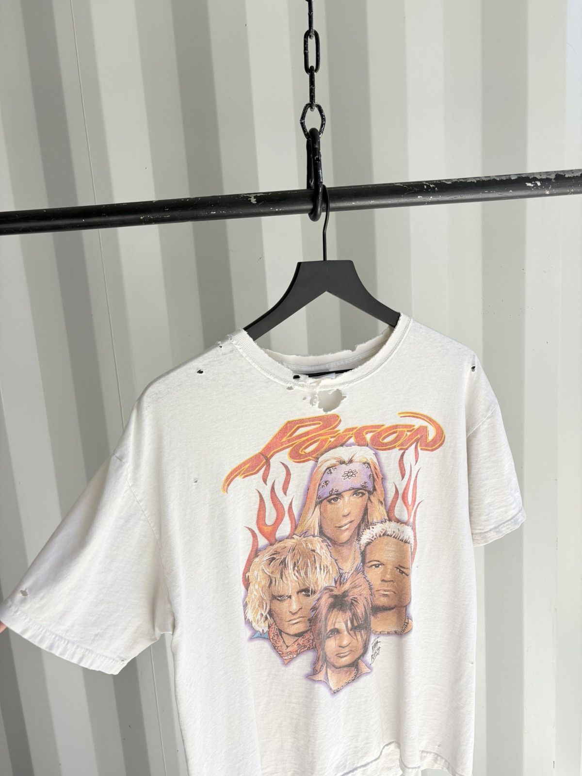 Band Tees Vintage Poison Shirt Faded Thrashed Distressed Grunge Band Size US L / EU 52-54 / 3 - 5 Thumbnail