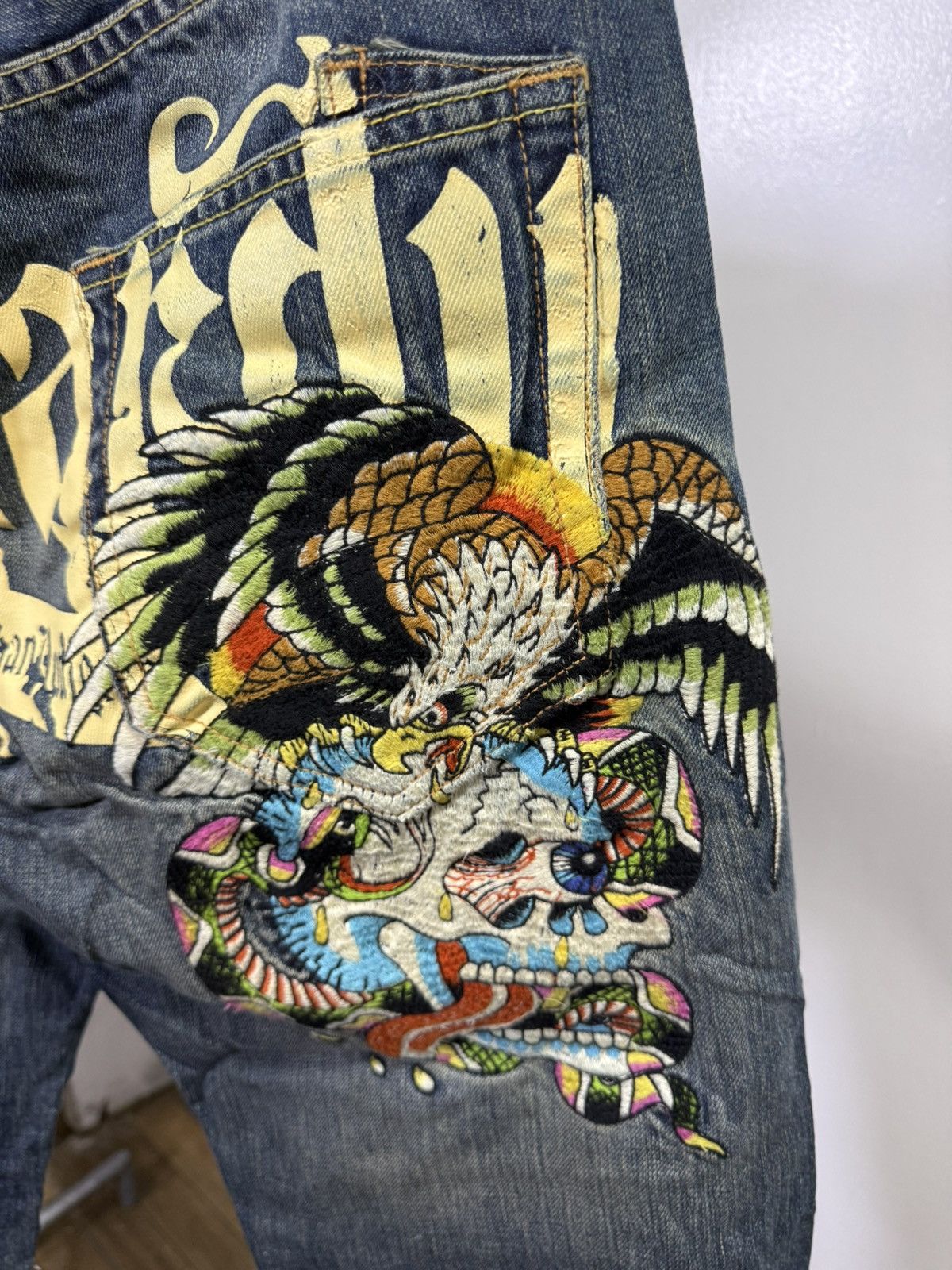 Ed Hardy Ed Hardy Skull Eagle Jeans Size US 32 / EU 48 - 4 Thumbnail