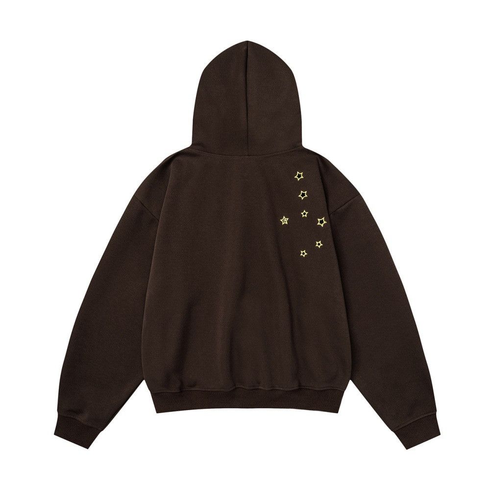 Vintage Distressed retro loose men's hollow embroidered star hoodie Size US M / EU 48-50 / 2 - 2 Thumbnail