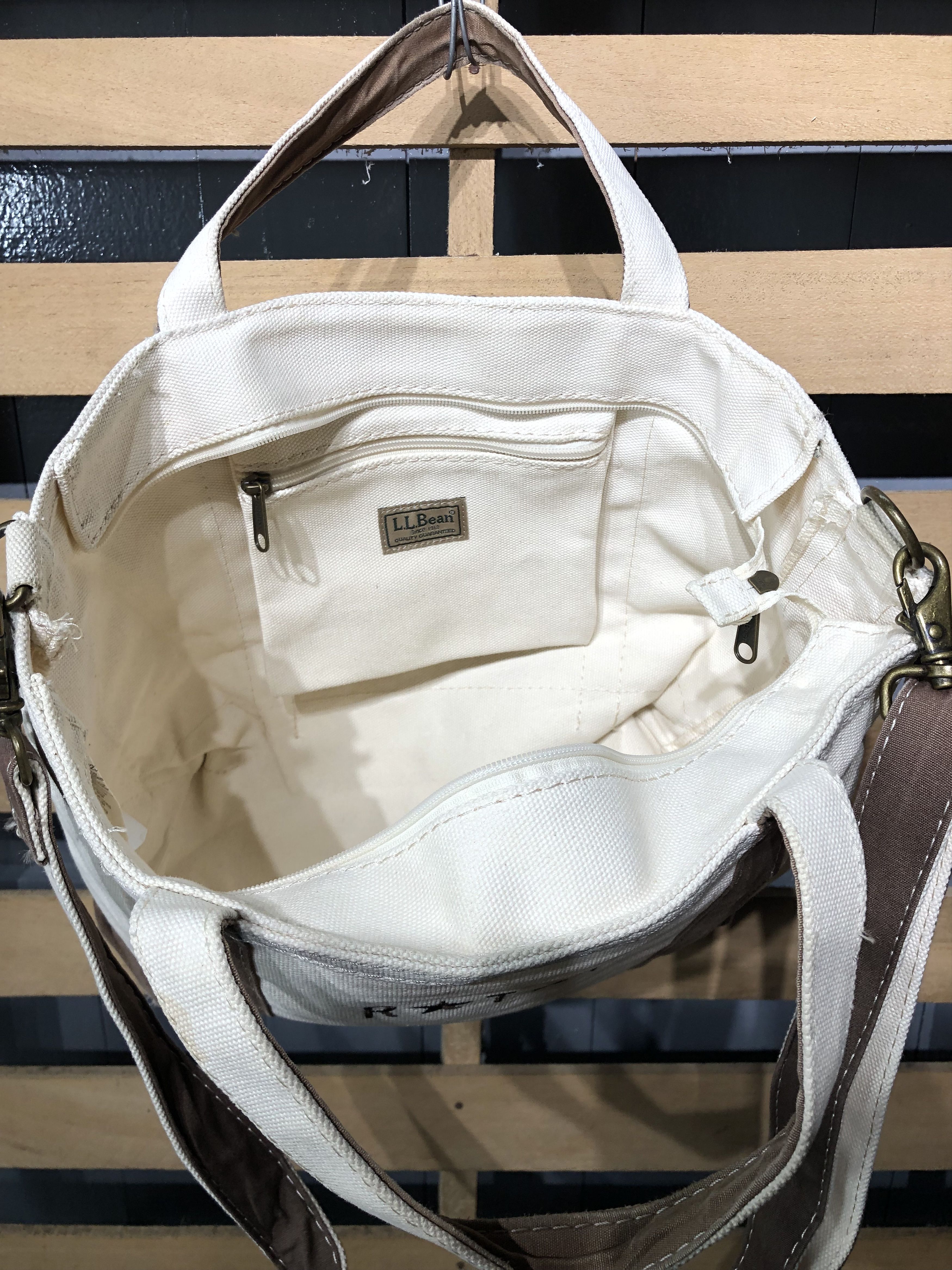 L.L. Bean × Vintage Rare‼️ L.L. Bean Style Canvas Crossbody Tote bag Size ONE SIZE - 6 Thumbnail