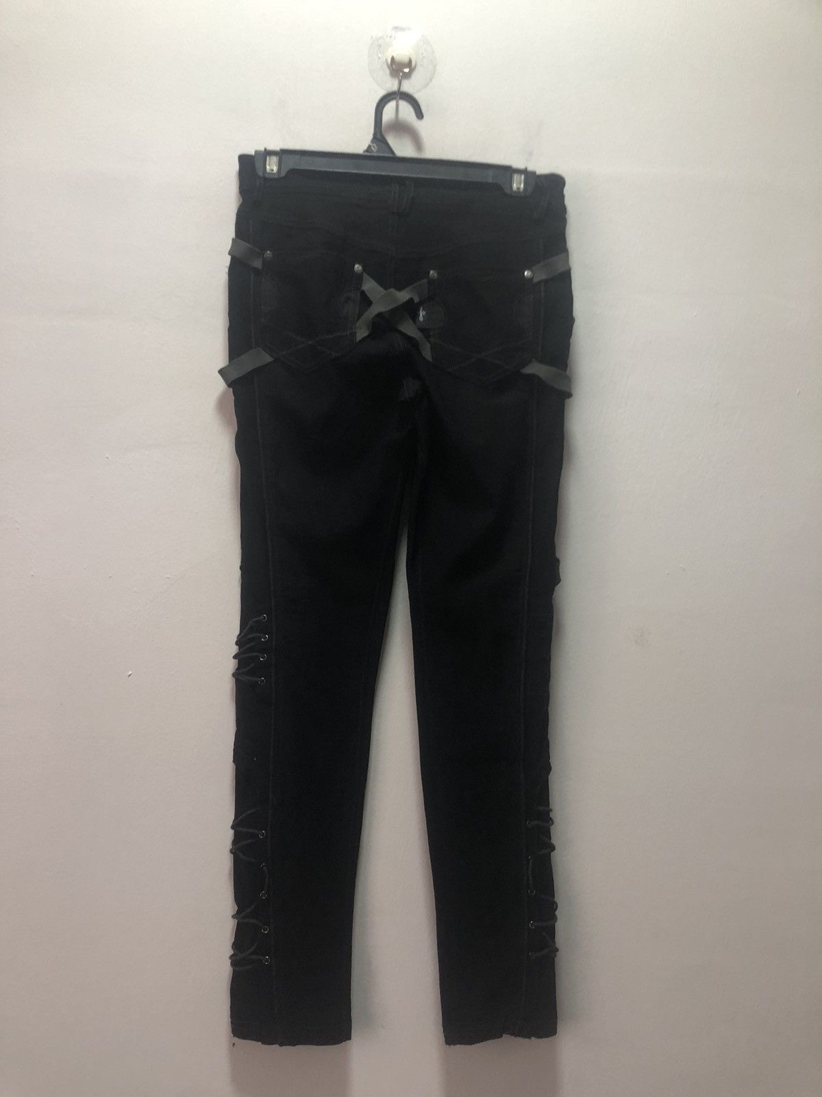 Japanese Brand × Seditionaries OZZ CROCE Pants Punk Cross Zip Strecht Size 27" / US 4 / IT 40 - 7 Thumbnail
