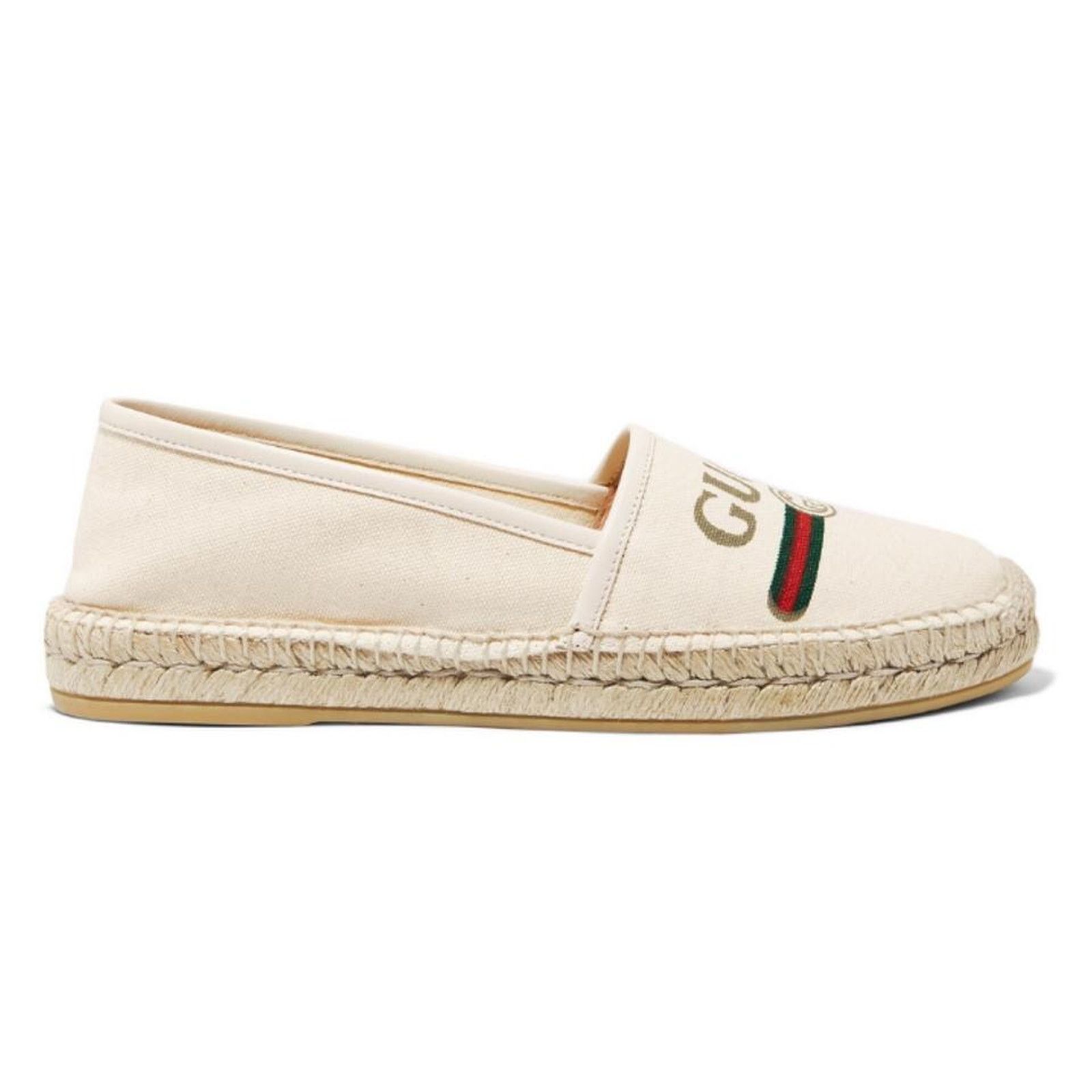 Gucci logo printed canvas espadrilles Size US 8.5 / IT 38.5 - 1 Thumbnail