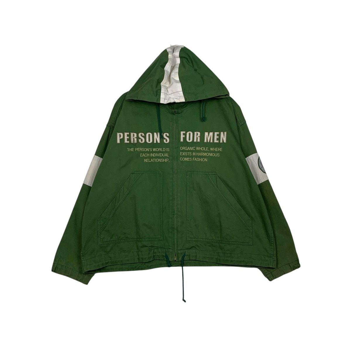 Vintage PERSON’S FOR MEN Big Logo Hoodie Jacket #2100-C92