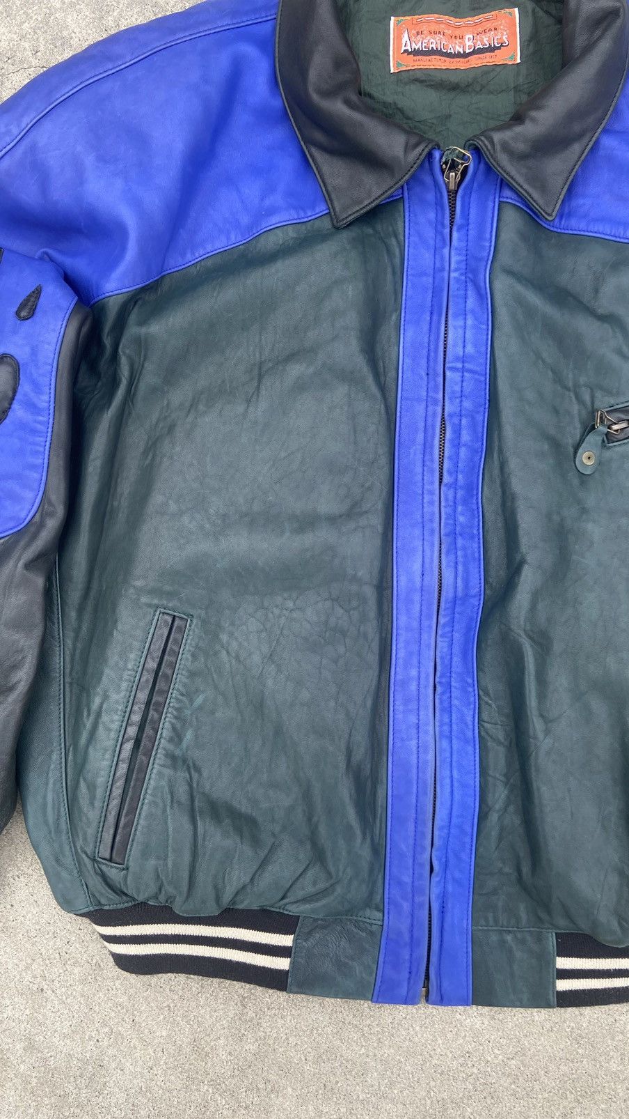Michael Hoban 🟤Vintage American Basic Leather Jacket Like Michael Hoban🟤 Size US L / EU 52-54 / 3 - 19 Thumbnail