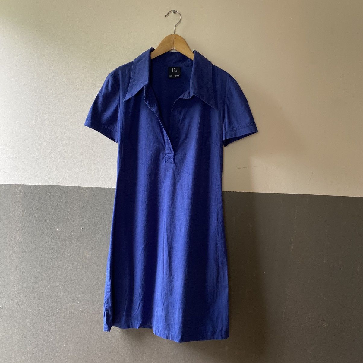 Isabel Marant ISABEL MARANT Royal Blue Short Sleeve Collared Dress Size M / US 6-8 / IT 42-44 - 17 Thumbnail