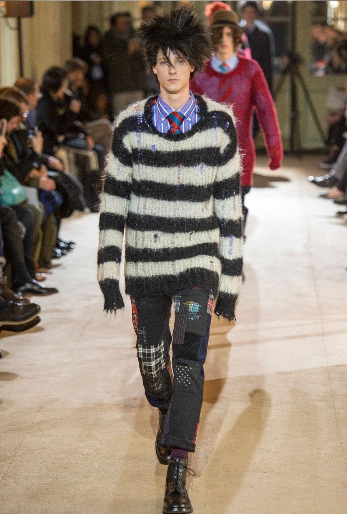 Comme des Garcons Junya Watanabe MAN Comme des Garcons AD2014 Patchwork Denim Size US 32 / EU 48 - 3 Thumbnail