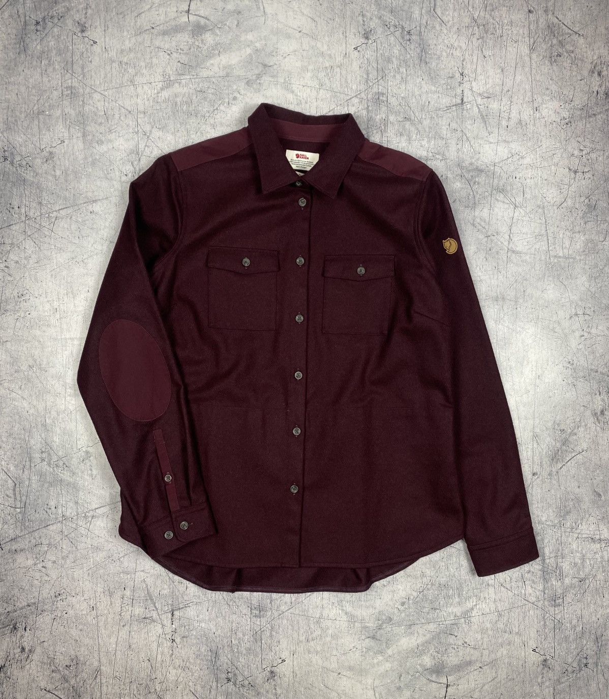 Fjallraven Fjällräven Övik Re-Wool Shirt Women’s Burgundy Wool Outdoor Size XL / US 12-14 / IT 48-50 - 2 Thumbnail