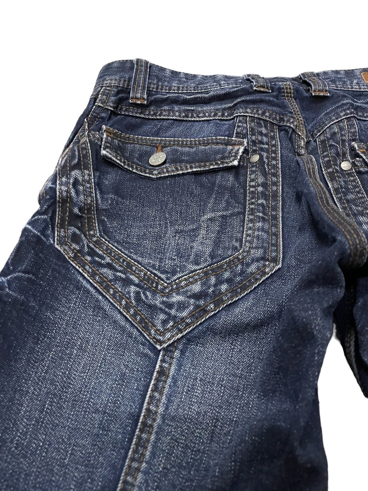 Hysteric Glamour × Nicole Club Nicole Club Ezyme Laser Wash Claw Mark Studded Jeans Size US 30 / EU 46 - 10 Thumbnail