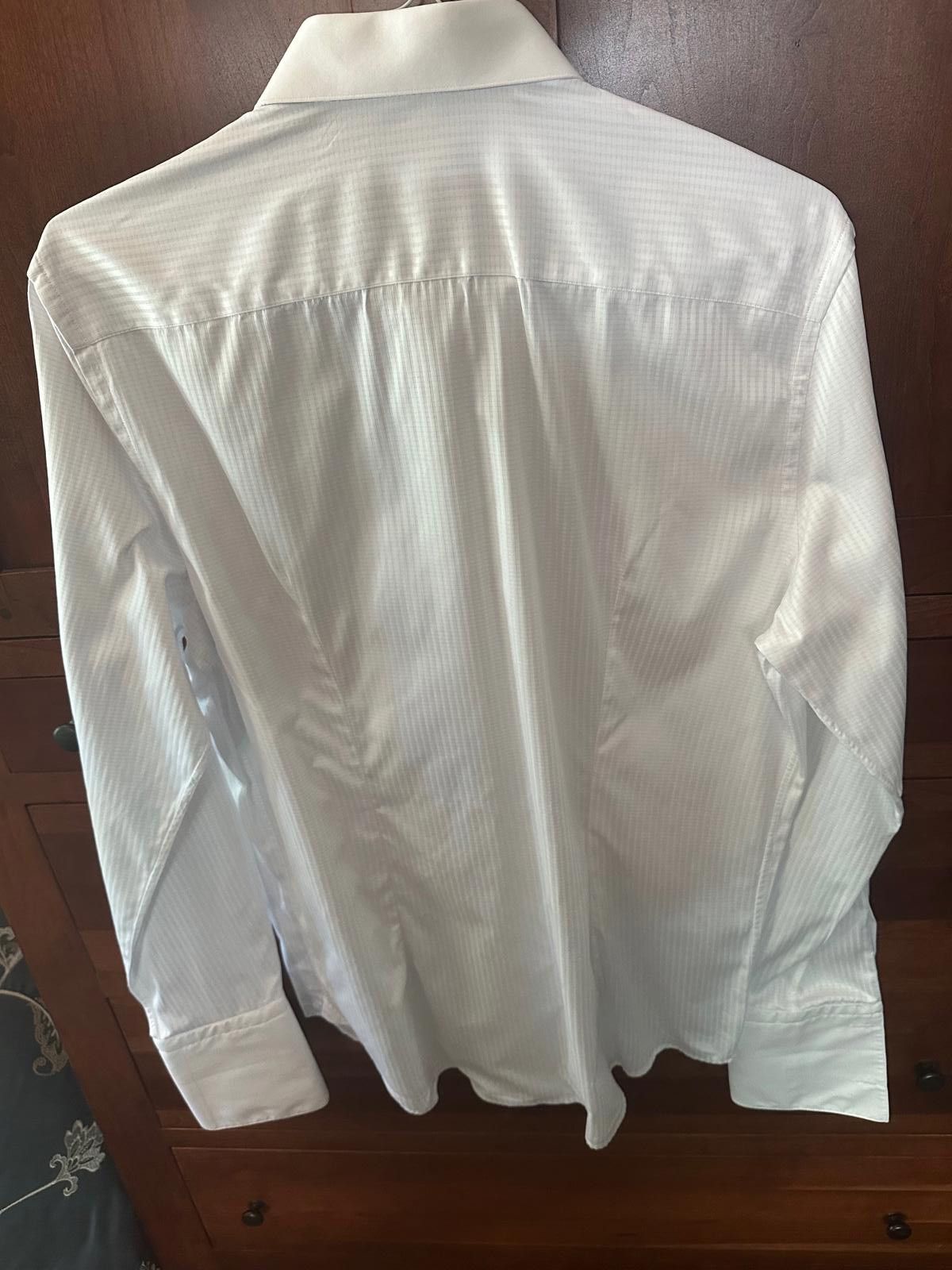 Brandini Brandolini Men's White Dress Shirt – French Cuff Size 42R - 2 Thumbnail